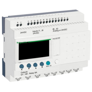 Relé inteligente compacto Zelio Logic - 20 E S – 100..240 V CA – 12 entradas - 8 salidas - con reloj - visor