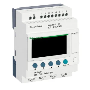 Relé programable inteligente Zelio – 8 entradas – 4 salidas – con reloj – 240V AC – con pantalla
