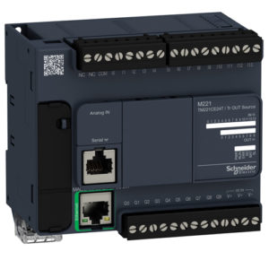 Controlador lógico, Modicon M221, transistor 24 E/S PNP Ethernet